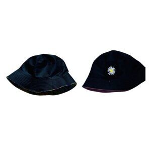 2 Reversible bucket hats tie dye both side and other pink and black other side